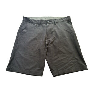 Burnside Men's Shorts Black Sz 38 Hybrid Stretch Polyester Blend Walk Chino